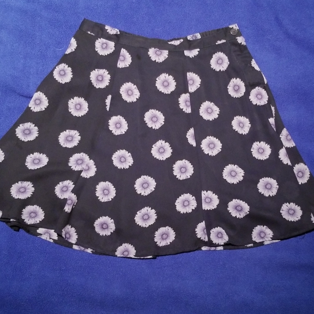 Navy blue flower LIA skirt
